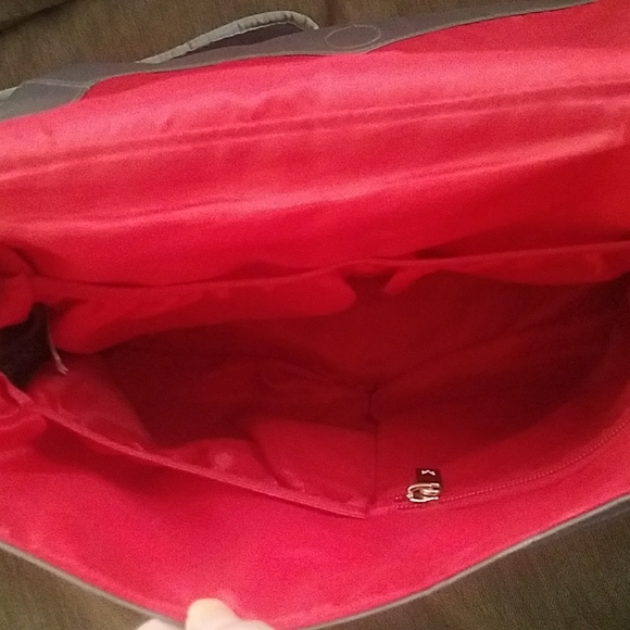 Skip Hop Bags Skip Hop Gray Messenger Diaper Bag Many Zippered